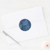 Sticker Rond Taurus Bull Constellation Astrologie Zodiaque Vint (Enveloppe)