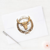 Sticker Rond Taurus Zodiac Bull (Enveloppe)