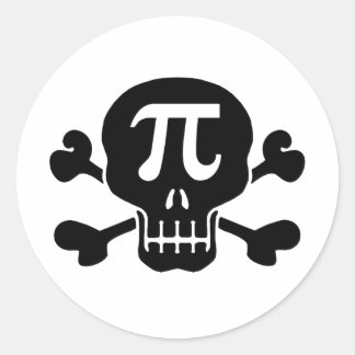 Sticker Rond Taux de Pi
