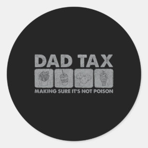 Sticker Rond Taxes pour s'assurer que ce n'est pas du poison Dr