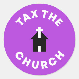 Sticker Rond Taxes sur l'Eglise