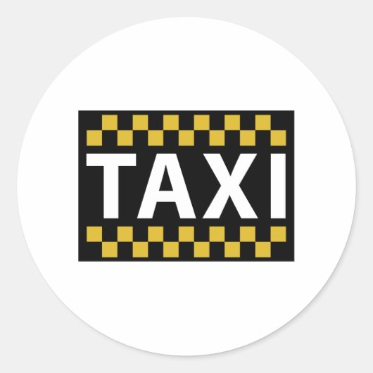 Sticker Rond Taxi (Devant)