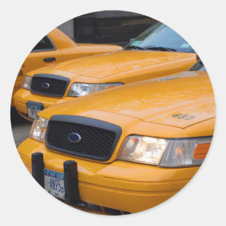 Sticker Rond Taxi de New York