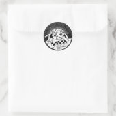 Sticker Rond Taxi fille (Sac)