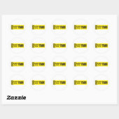 Sticker Rond Taxi Scottish Terrier (Feuille)