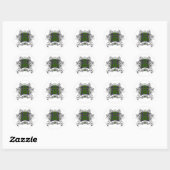 Sticker Rond Taylor Tartan Shield (Feuille)