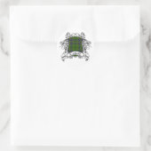 Sticker Rond Taylor Tartan Shield (Sac)