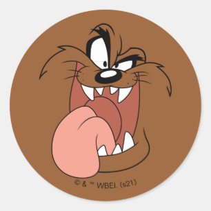 Sticker Rond TAZ™ Crazy Smile