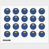 Sticker Rond TAZ™ Dans Une Poche (Feuille)
