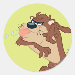 Sticker Rond TAZ™ qui sort sa langue