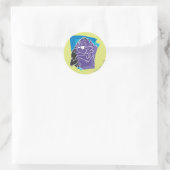 Sticker Rond TAZ™ Smug (Sac)