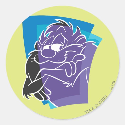 Sticker Rond TAZ™ Smug (Devant)