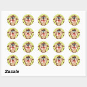 Sticker Rond TAZ™ Toothy Grin (Feuille)