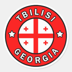 Sticker Rond Tbilissi Géorgie