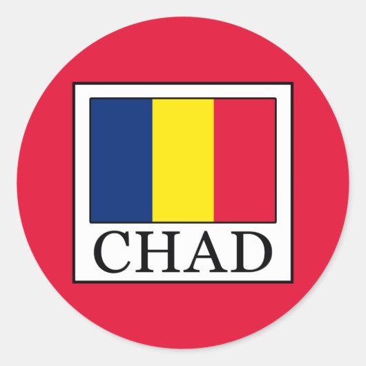 Sticker Rond Tchad (Devant)