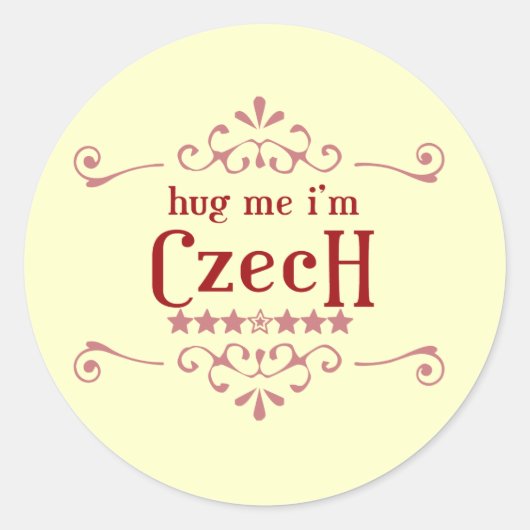Sticker Rond tchèque (Devant)