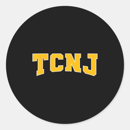 Sticker Rond Tcnj The College Of New Jersey Apparel Srts Fan  (Devant)