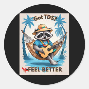 Sticker Rond Tds Trump - Syndrome De La Dérangation - Drôle sou