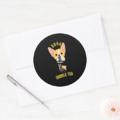 Sticker Rond Tea Milk Tea Anime Corgi (Enveloppe)