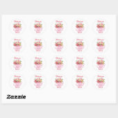 Sticker Rond Tea Party (Feuille)