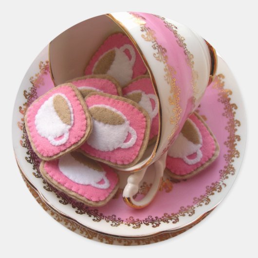 Sticker Rond Tea Party ! (Devant)