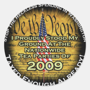 Sticker Rond Tea party 2009
