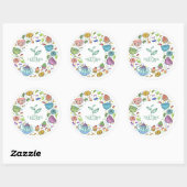 Sticker Rond Tea time (Feuille)