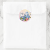 Sticker Rond Tea time kitten (Sac)
