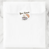 Sticker Rond Tea time sticker, party sticker, tea time planner (Sac)
