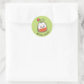 Sticker Rond Teabag vert mignon (Sac)