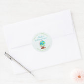 Sticker Rond Teacher Appreciation Thank You Globe Note Paper (Enveloppe)