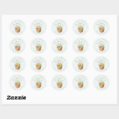 Sticker Rond Teacher Appreciation Thank You Sprout Note Paper (Feuille)