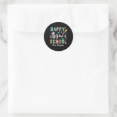 Sticker Rond Teacher Fun 100th Day Of School (Sac)