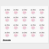 Sticker Rond Teacher personnalisé Apple Word Art (Feuille)