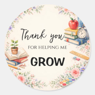 Sticker Rond Teacher Thank You Gifts   End of School Year