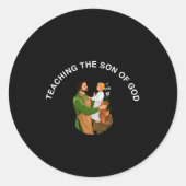STICKER ROND TEACHING THE SON OF GOD (Devant)