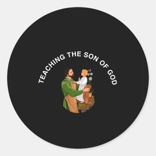 STICKER ROND TEACHING THE SON OF GOD (Devant)