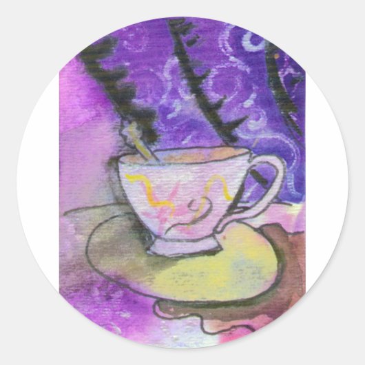 Sticker Rond Teacup (Devant)