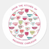 Sticker Rond Teacup Modern Business (Devant)