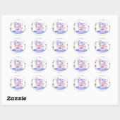 Sticker Rond Teacup Stack Teacup Time (Feuille)