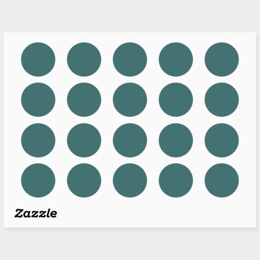Sticker Rond Teal Transformateur (Feuille)