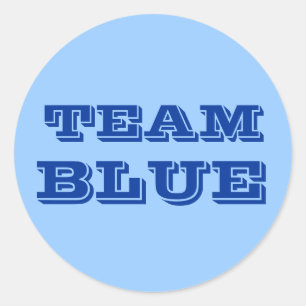 Sticker Rond Team Blue