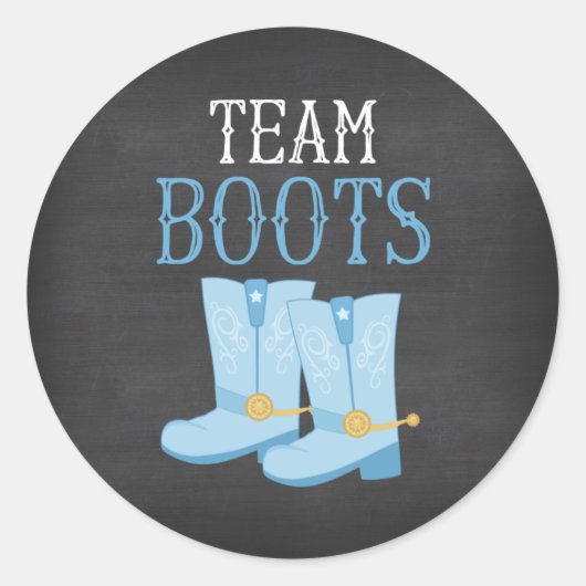 Sticker Rond Team Boots Boy Genre Revey (Devant)