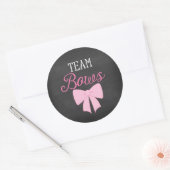 Sticker Rond Team Bows Girl Genre Revela (Enveloppe)