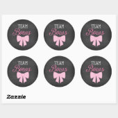 Sticker Rond Team Bows Girl Genre Revela (Feuille)