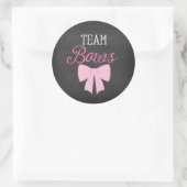 Sticker Rond Team Bows Girl Genre Revela (Sac)