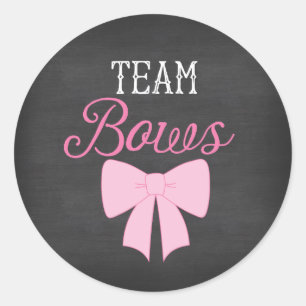 Sticker Rond Team Bows Girl Genre Revela
