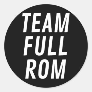 Sticker Rond Team Full Rom Fitness Bodybuilding Gym Team Full R