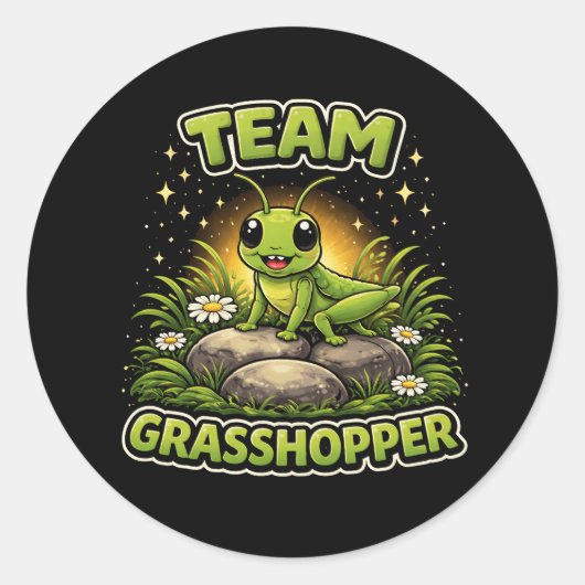 Sticker Rond Team Grasshopper (Devant)