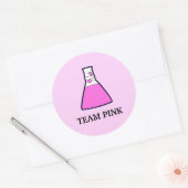Sticker Rond Team Pink Genre Reveight Science Beaker (Enveloppe)